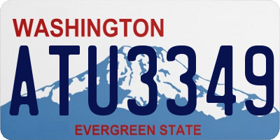 WA license plate ATU3349