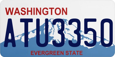 WA license plate ATU3350
