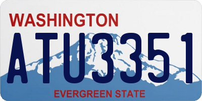 WA license plate ATU3351
