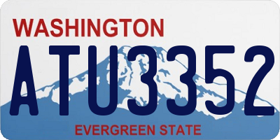 WA license plate ATU3352
