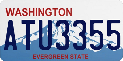 WA license plate ATU3355