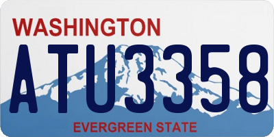 WA license plate ATU3358