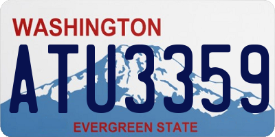 WA license plate ATU3359