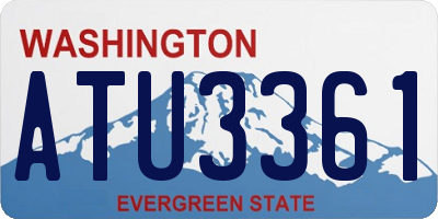 WA license plate ATU3361