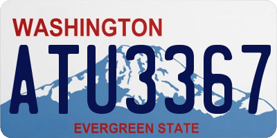WA license plate ATU3367