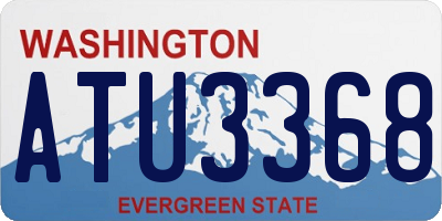 WA license plate ATU3368