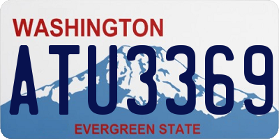 WA license plate ATU3369