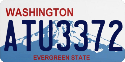 WA license plate ATU3372