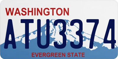 WA license plate ATU3374