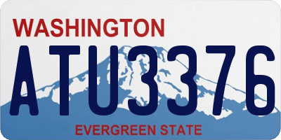 WA license plate ATU3376