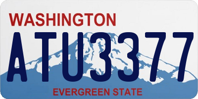 WA license plate ATU3377