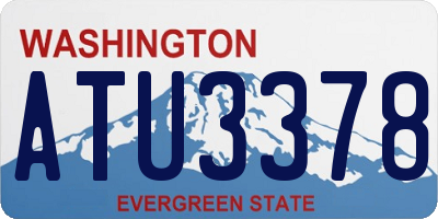 WA license plate ATU3378