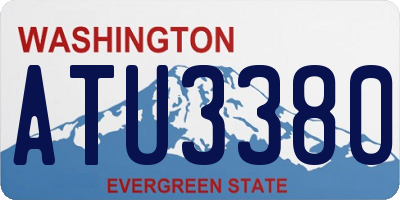 WA license plate ATU3380