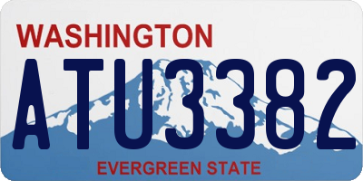 WA license plate ATU3382