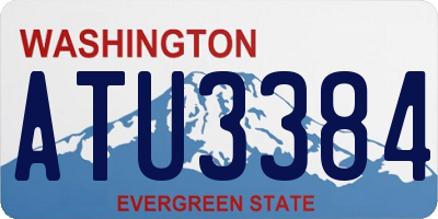 WA license plate ATU3384