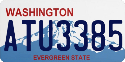 WA license plate ATU3385