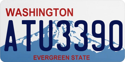 WA license plate ATU3390