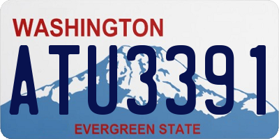 WA license plate ATU3391