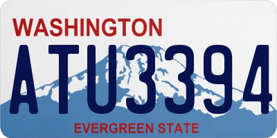 WA license plate ATU3394