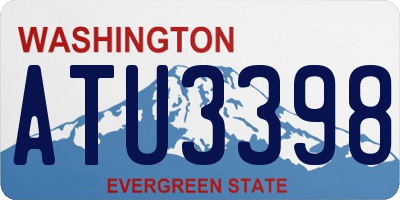 WA license plate ATU3398
