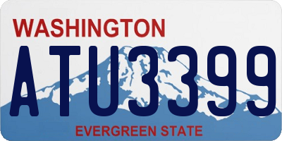 WA license plate ATU3399