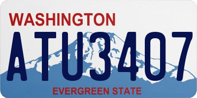 WA license plate ATU3407