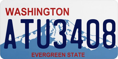 WA license plate ATU3408