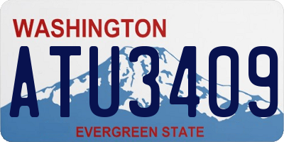 WA license plate ATU3409