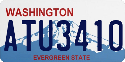 WA license plate ATU3410