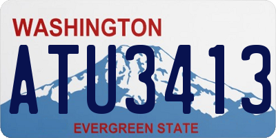 WA license plate ATU3413