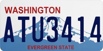 WA license plate ATU3414