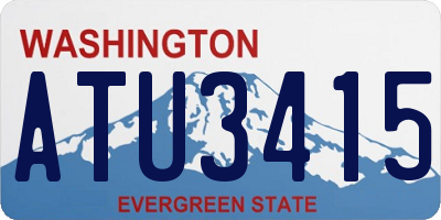 WA license plate ATU3415