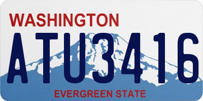 WA license plate ATU3416