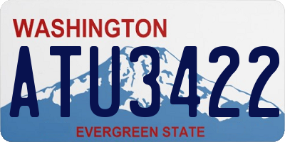 WA license plate ATU3422