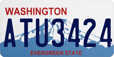 WA license plate ATU3424