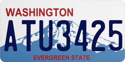 WA license plate ATU3425