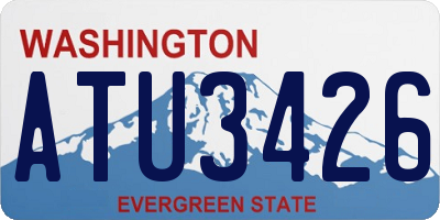 WA license plate ATU3426