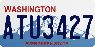 WA license plate ATU3427