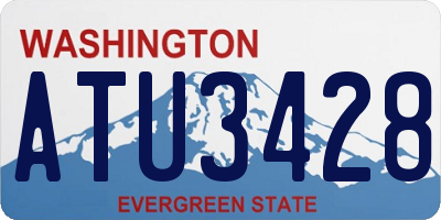 WA license plate ATU3428