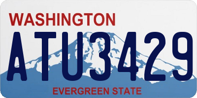 WA license plate ATU3429
