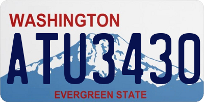 WA license plate ATU3430