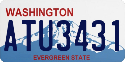 WA license plate ATU3431