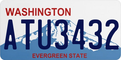WA license plate ATU3432