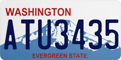 WA license plate ATU3435