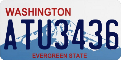 WA license plate ATU3436
