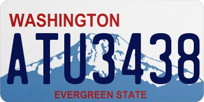 WA license plate ATU3438