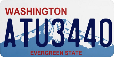 WA license plate ATU3440