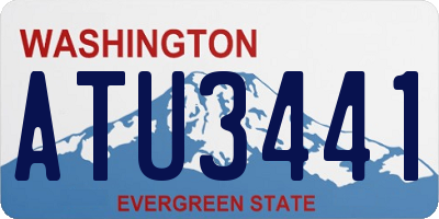 WA license plate ATU3441