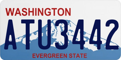 WA license plate ATU3442