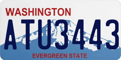 WA license plate ATU3443